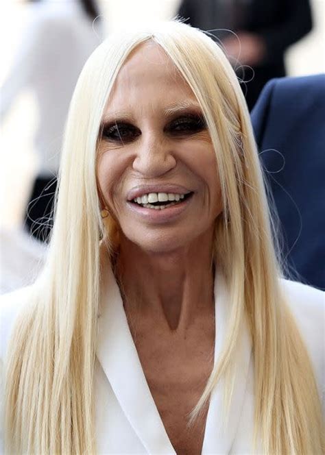 donatella versace famous face.